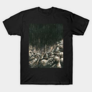 avalanche of rats - pastel painting T-Shirt